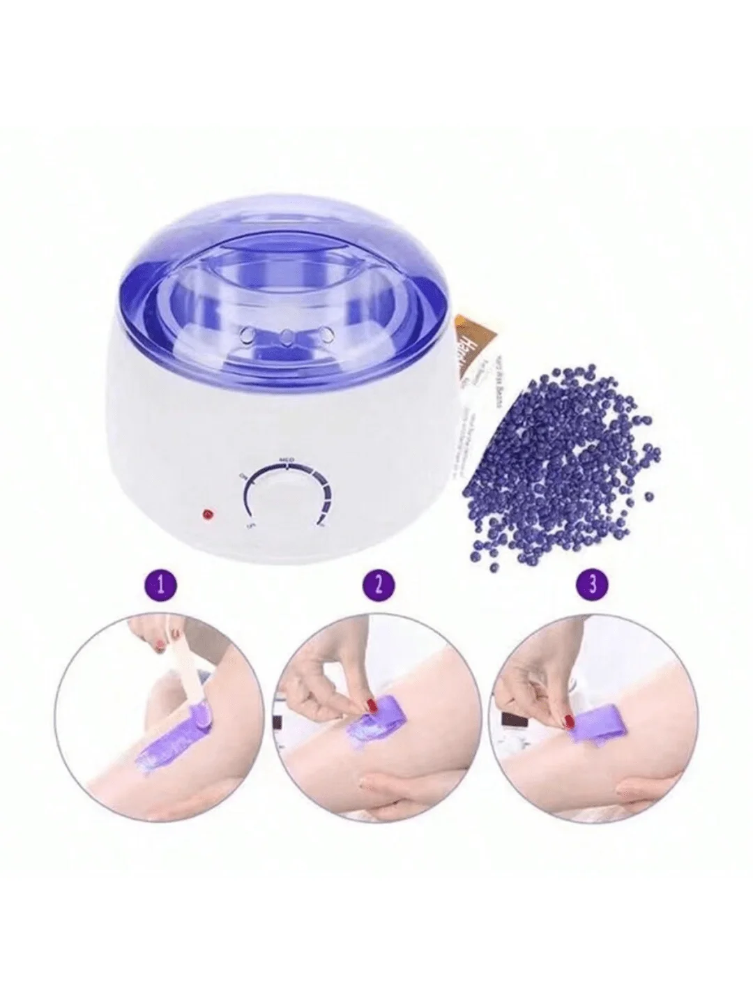 전신, 다리, 얼굴, 눈썹, 비키니 왁싱 키트, 무통 왁스 히터용 왁스 워머, 제모 하드 왁스 빈