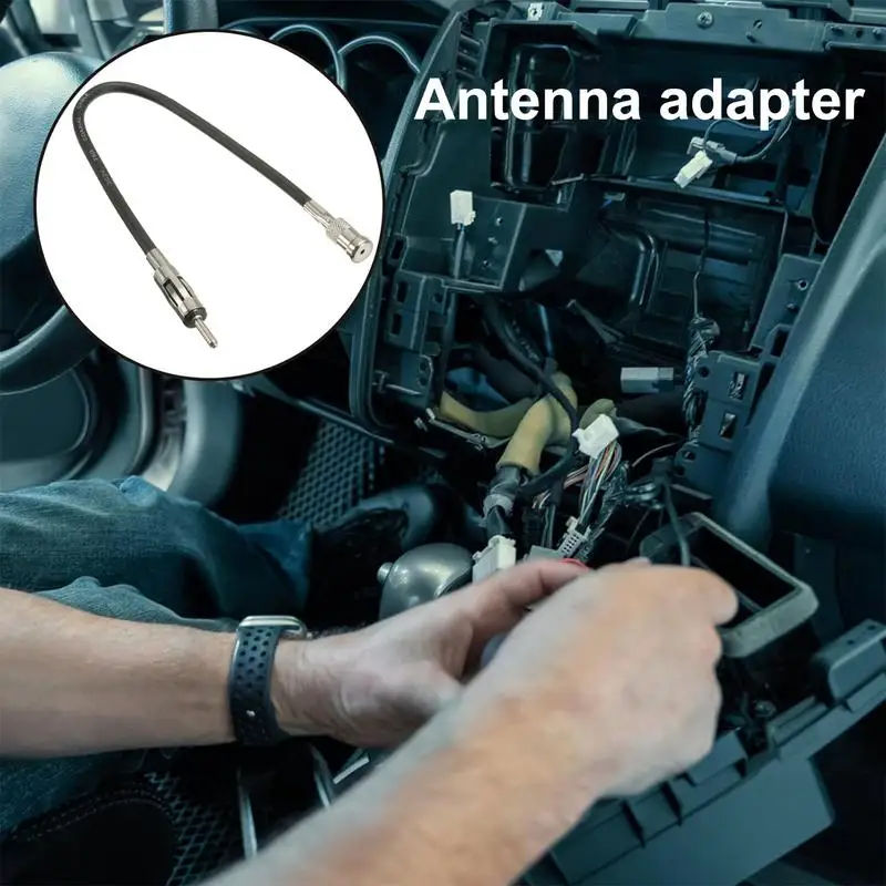 Radio Audio Cable Adaptor Antenna Audio Cable Male DIN Male To ISO Female Car Antenna Connector Car Electronics