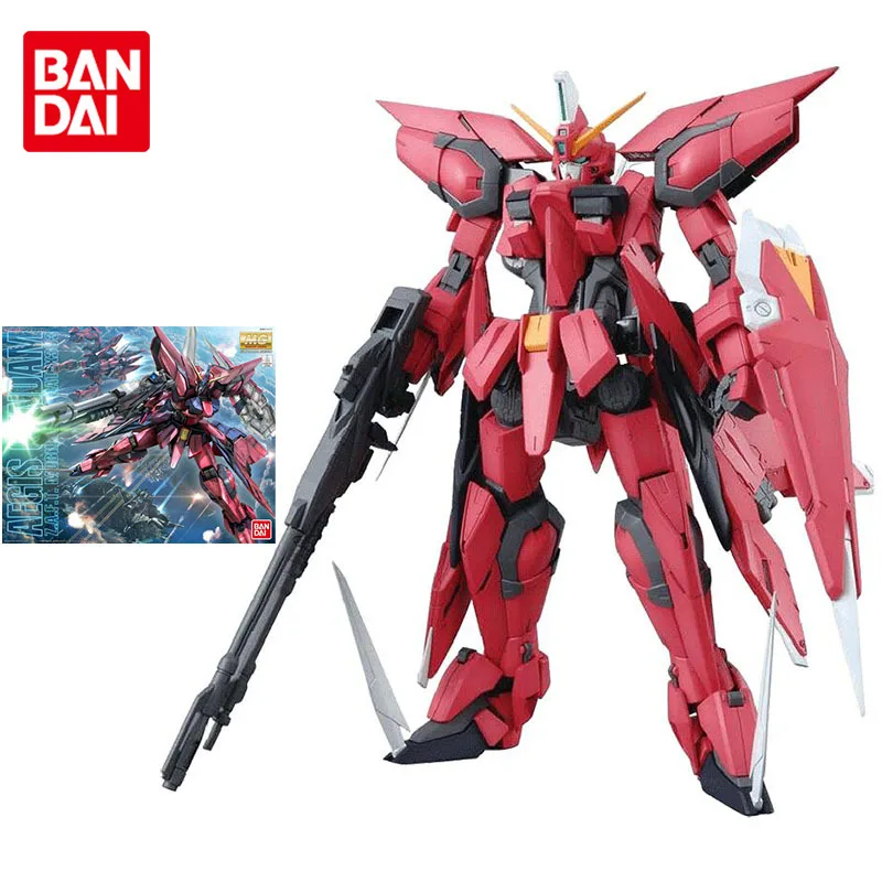 Bandai Gundam Assembled Model Figure MG 1/100 GAT-X303 Aegis Gundam Genuine Model Collection Decoration Children Toys