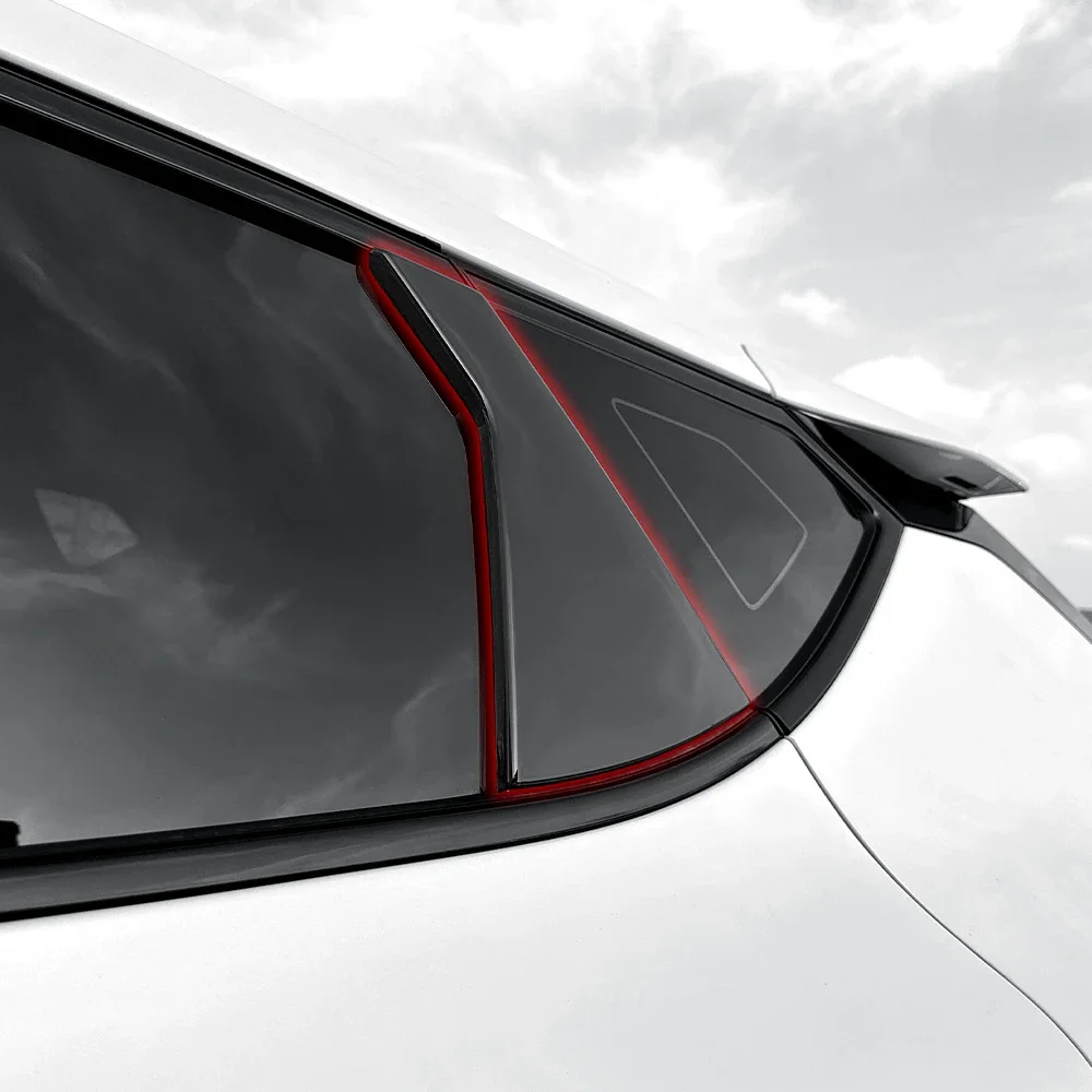 IOSN 6Pcs For Kia EV6/EV6 PE 2022-2026 LHD/RHD ABS Car Pillar Posts Door Window BC-pillar Trim Protector Cover