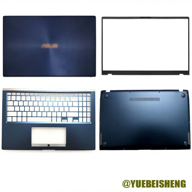 

New/org For Asus ZenBook UX534 UX534F LCD back cover / Bezel(Non-touching) /upper cover /Bottom case 13NB0NM1AM0431,Blue