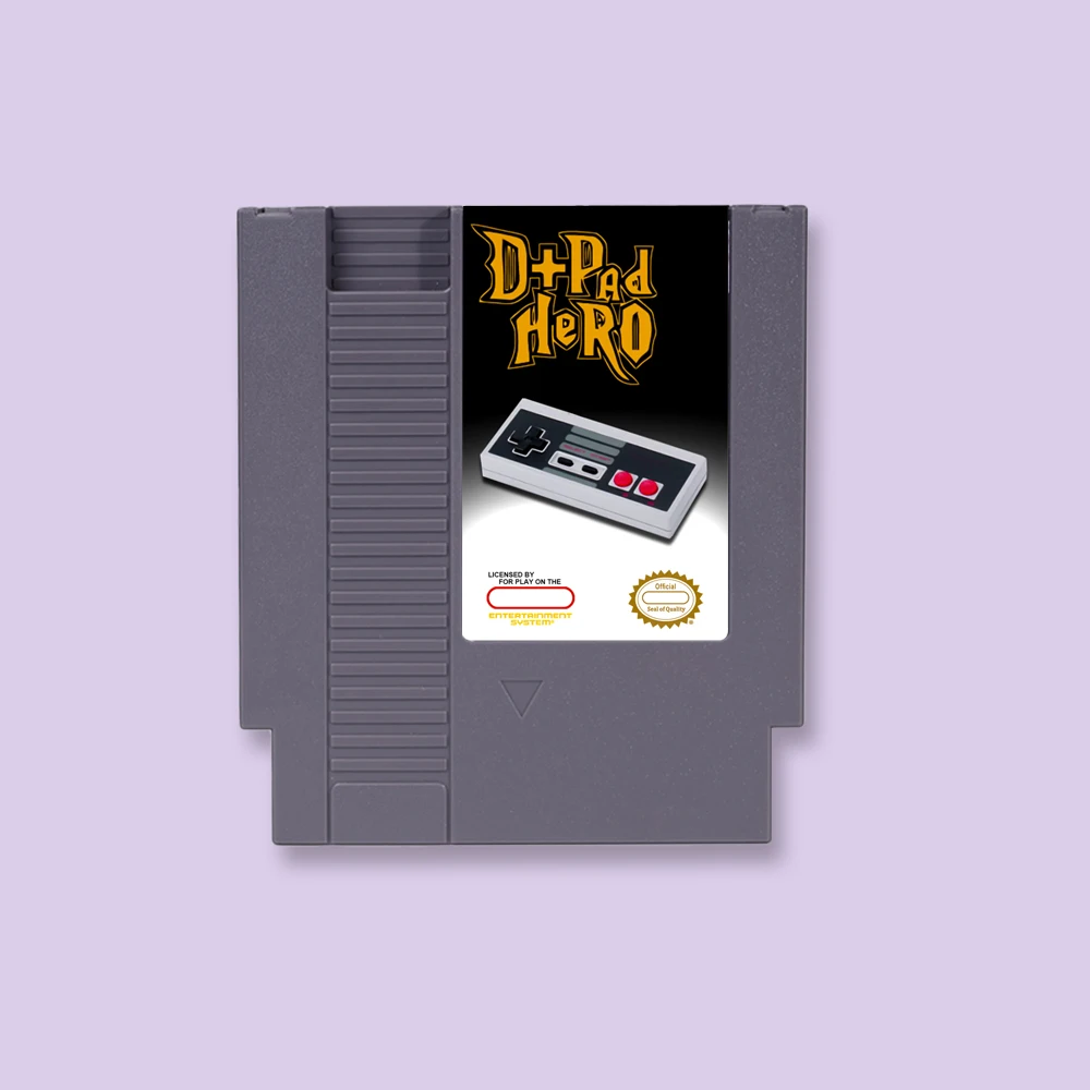 

D Pad Hero 1 Game Cartridge Battery Save For NES 8Bit 72PIN Consoles Game Card