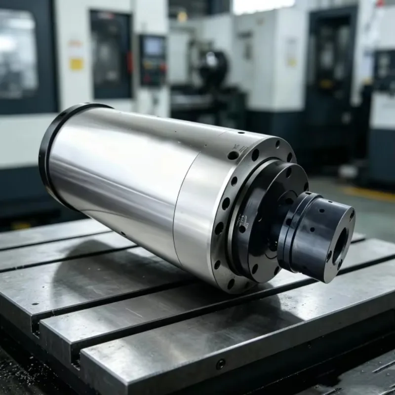 Electric Spindle For Bearing Raceway Superfinishing Vibration 0 Point 4 Mm Per Second