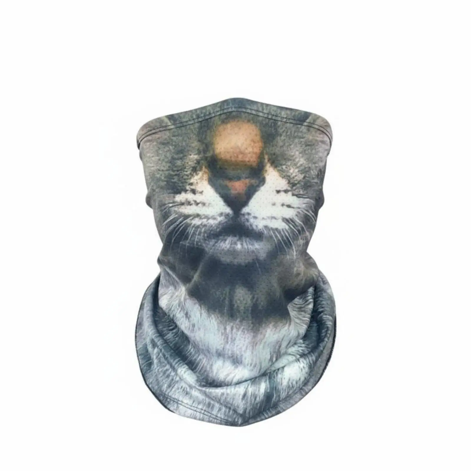 Versatile Cooling Face Scarf with 3D Animal Cosplay Design for Cycling Fishing Festival Wear