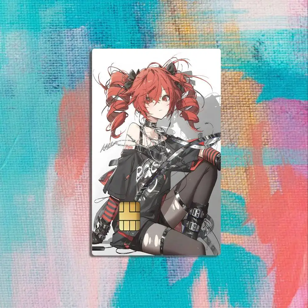 K-Kasane Teto Get To Me Card Stickers Credit Visa Debit Bank Charge Card Bus Metro Waterproof Sticker Decal Decoration