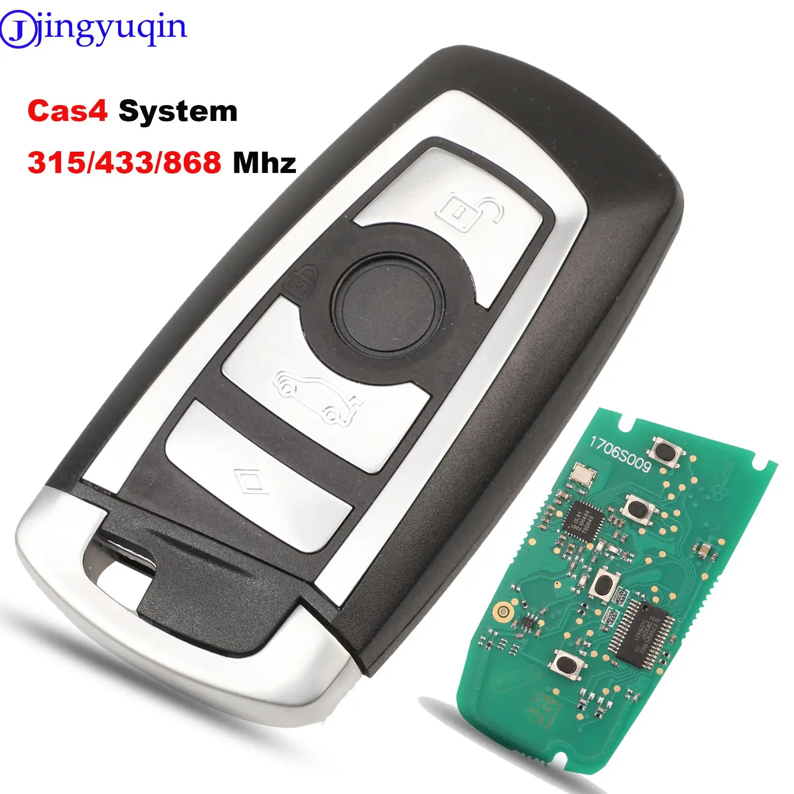 jingyuqin 10PS CAS4 868/315/433mhz Car Remote Smart Key For BMW 1 3 5 7 Series CAS4 System Auto Vehichle Alarm Keyless Fob