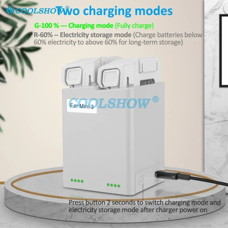 بطارية 3850 مللي أمبير في الساعة لبطارية DJI Mini 3 Pro Drone Plus وشاحن محور شحن ثنائي الاتجاه لملحقات بطاريات DJI Mini 3 / 3Pro