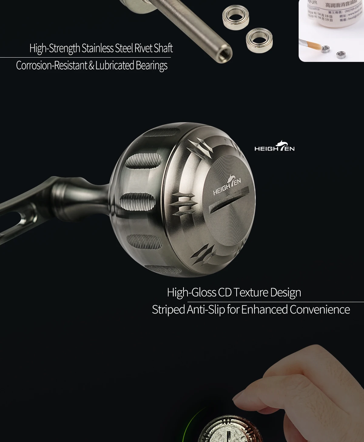 HEIGHTEN 130mm Axle Distance 35mm Knob - Double Handle Modification Accessories