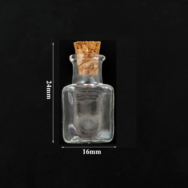 5-10 stücke Glas Mini Wishing Flasche Kork Flaschen Leere Probe Gläser Hause Dekoration DIY Schmuck Anhänger Kork Stopper lagerung Fläschchen – Detail 6