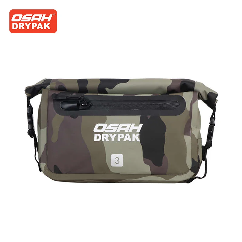 OSAH Camouflage Motorcycle Bag 3L Fashion Outdoor Waterproof Waist Bag Beach Hiking Travel Camping Tools Pack Ridng Gears Bag