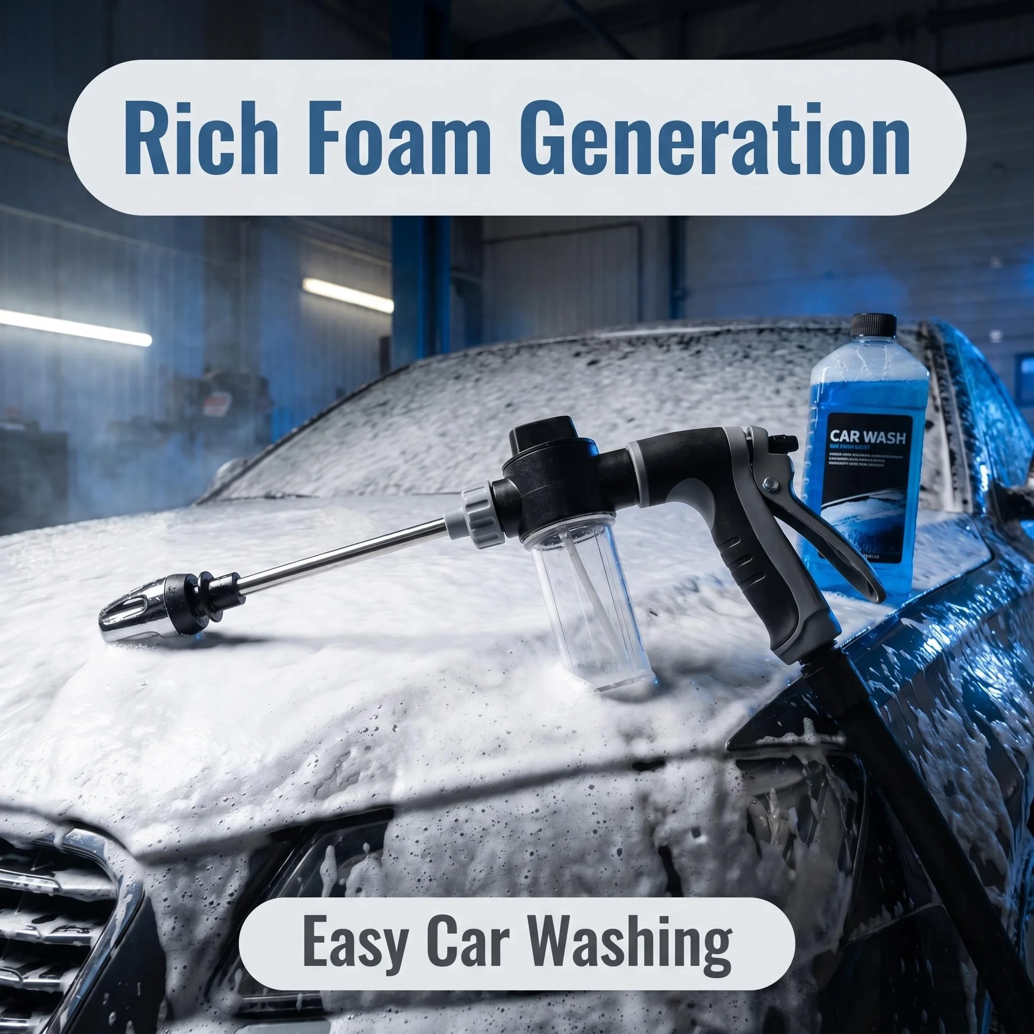 High Portable Automobiles Cleaning Tool Garden Lawn Watering Hose Nozzle Foam Lance High Pressure Sprinkler Water Gun Car Washer