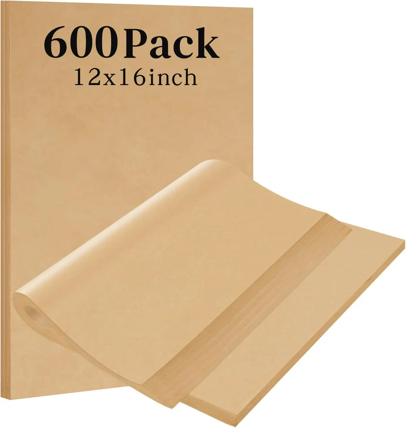 

12 x 16 Inch, Non-Stick Precut Half Sheet Parchment Paper for Baking, Cooking, Air Fryer, Oven (12“x16“-600pack)