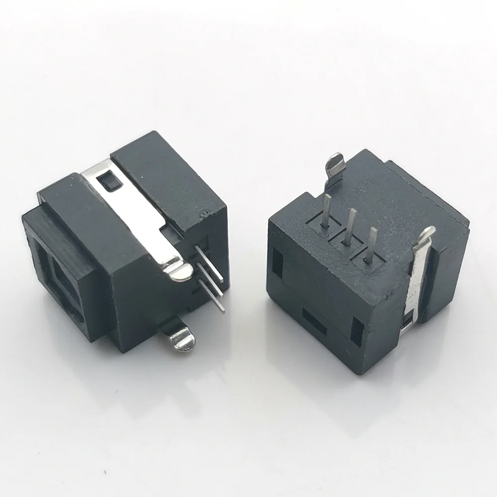 Optic Fiber Terminal Horizontal Pin, Optical Fiber Holders Connector, Transmitting e Receiving End, 5-Pin, GQ-1504, 1-10Pcs