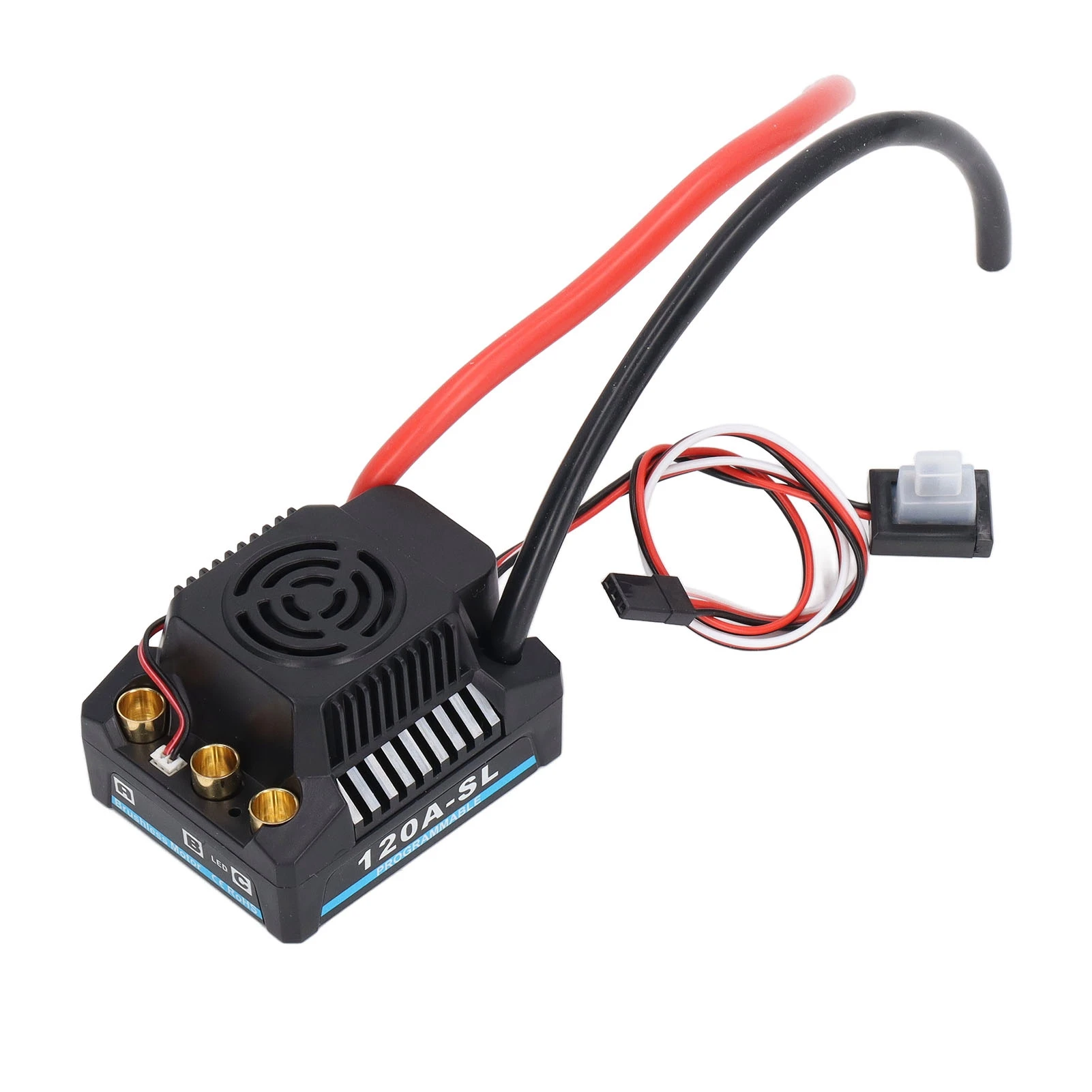ESC senza spazzole ESC programmabile ESC 120A ESC senza spazzole Regolatore di velocità elettrico impermeabile programmabile professionale per auto RC 1/8