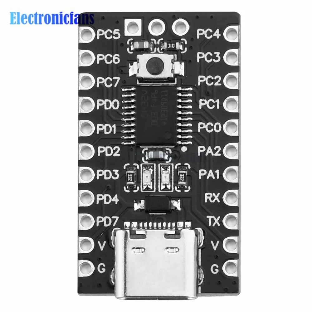 1-5 Stück CH32V003F4P6 RISC-V Prozessor Mikrocontroller-Modul Kernplatine Entwicklungsboard mit TYPE-C-Schnittstelle – Detail 16