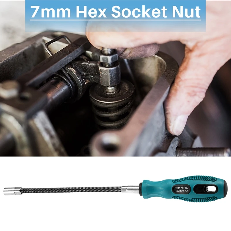 7MM Socket Screwdriver Flexible Hex Flex Manual Socket Screw Driver Hand Tools