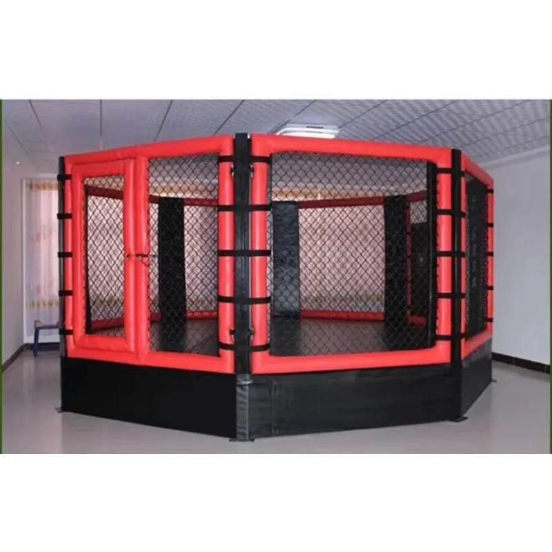 Newly Upgraded LDK Sports Equipment Customized Inflatable Boxing Wrestling Ring Pro Boxing Ring Cover Octagonal MMA Boxi