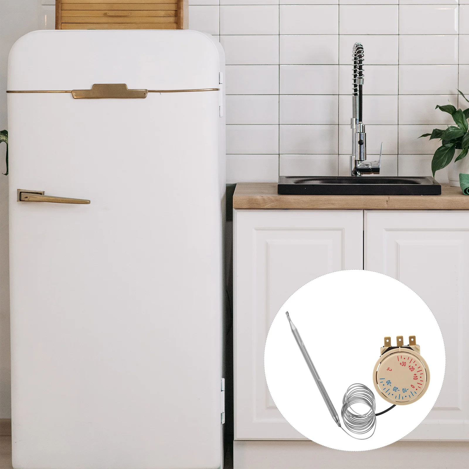 

Capillary Thermostat Switch Adjustable Electric Refrigerator Fridge Freezer Universal Stainless Plastic Mechanical Control