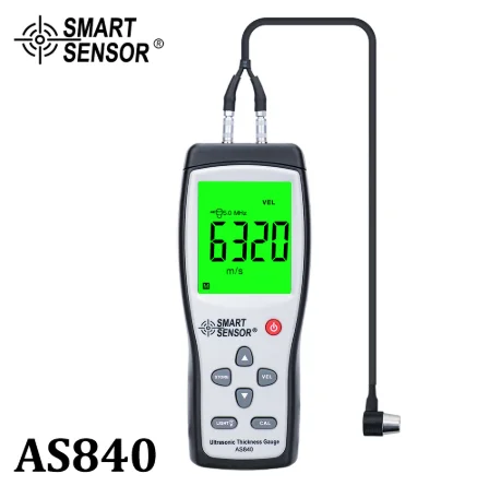 

SMART SENSOR AS840 Width Measuring Instruments Ultrasonic Thickness Gauge Handheld LCD Digital Thickness Tester Depth Meter tool