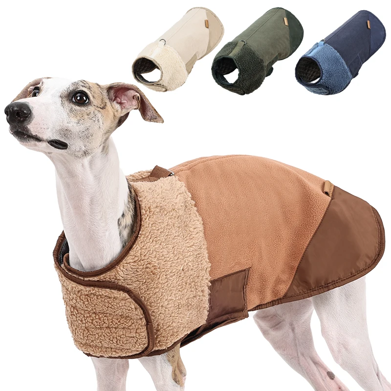 

Winter Dogs Clothes Outdoor Cold Proof Warm Dog Jacket With Fleece Cotton Lining Double Sided Wearable Vest Puppy Clothing Coats