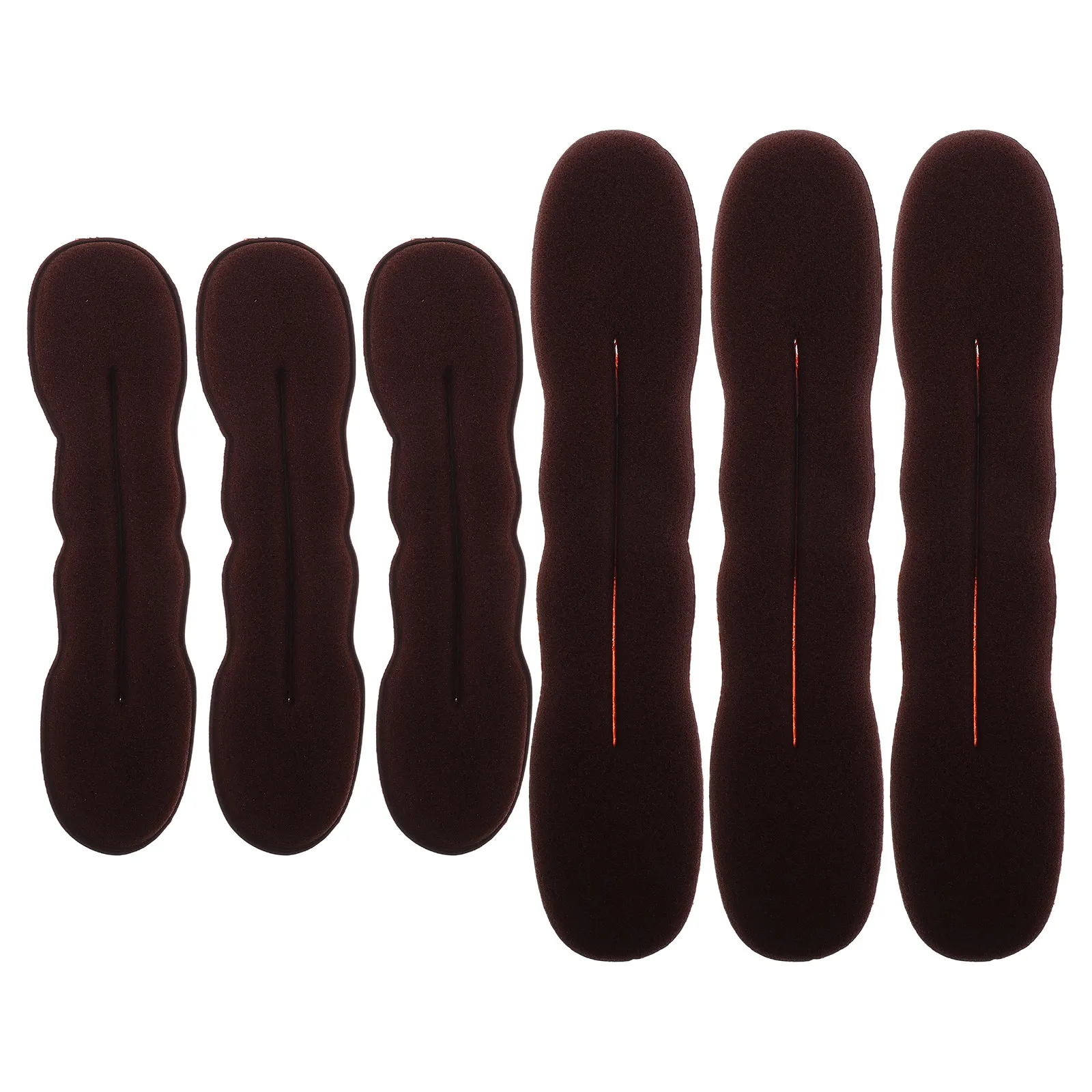 

6Pcs Hair Bun Maker Set Soft Thickened Reusable Portable Women Hair Bun Shaper Twist Tool for Daily Party Wedding Hairstyle