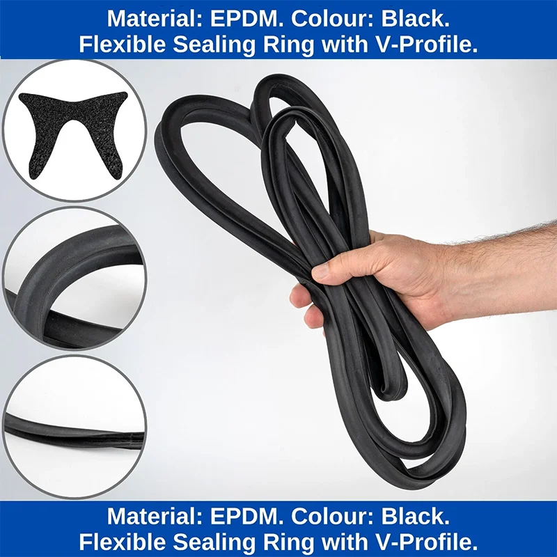 Caravan Outer Frame Window Seal for Dometic Midi Heki Roof Window Skylight  Hatch Window Hose Seal BG 1521 Article Number 209069