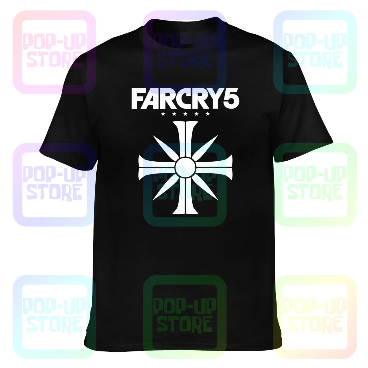 Far Cry 5 Video Game Gaming T-shirt Tee Shirt Vtg Funny Hipster All-Match