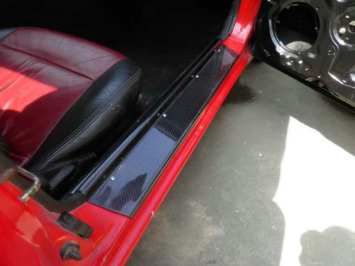 

Suitable For Miata Mazda MX5 NA Interior Modifications, Carbon Fiber Door Strips, Welcome Strips, Threshold Strips