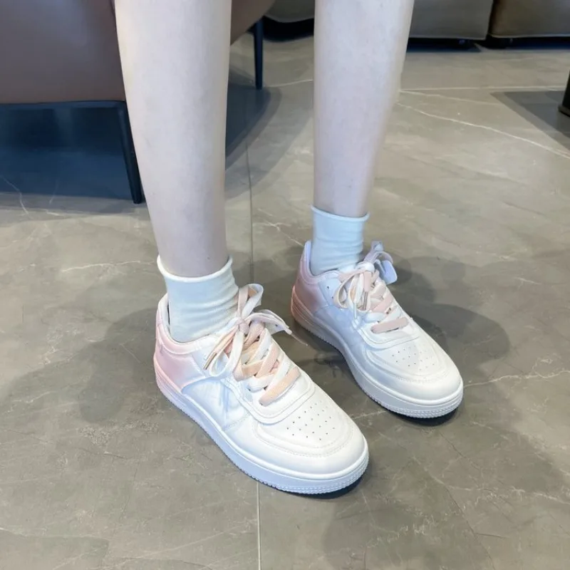 Summer Women Designer Shoes Flat Female 2024 Autumn Metal White Ladies Casual Chunky Sneakers Platforms Fashion Sneaker