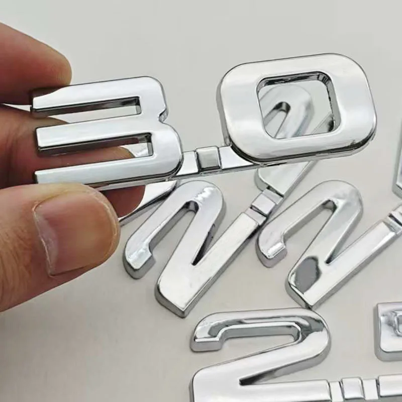 1 قطعة 2.0T 2.2T 2.4T 2.5T 2.8T 3.0T قسط سيارة معدنية ملصق الجانب الحاجز الخلفي الجذع شعار شارة الشارات لأي مركبة