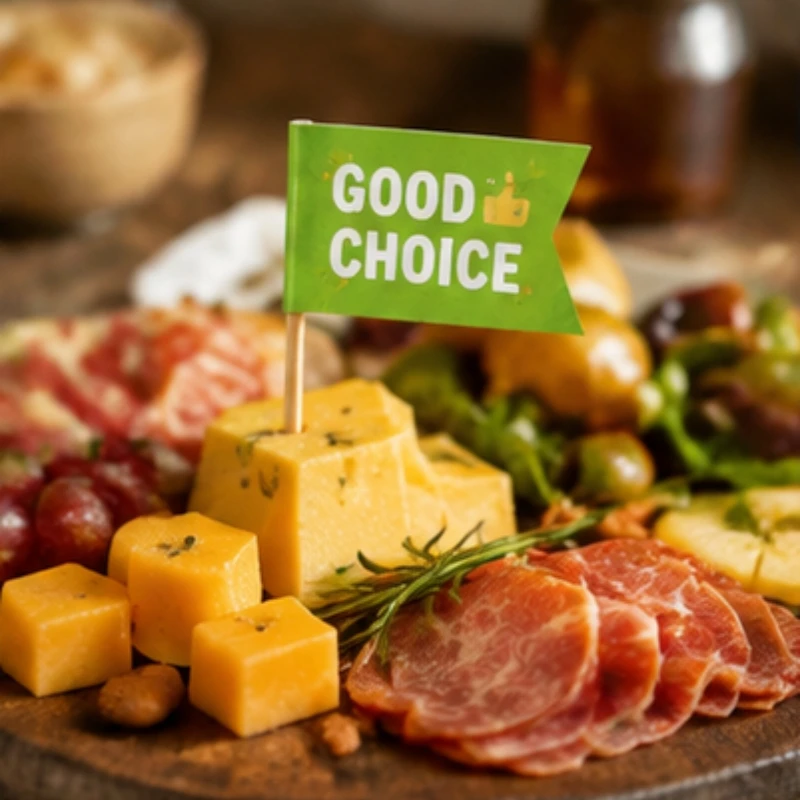 Personalized Mini Toothpick Flags Custom Logo Label Flags, Decorative Picks for Charcuterie, Cupcakes, Wedding & Parties
