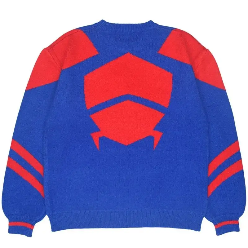 Spider Knitted Sweater Retro Trend Gothic Pullover Fashion Hip Hop Rock  Warm Loose Clothing Men'S Women'S Y2kTops