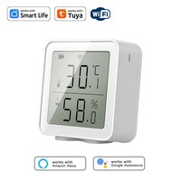 Tuya Wifi Electronic Temperature&Humidity Meter Sensor LCD Display Wireless Hygrometer Thermometer Detector Intelligent Linkage