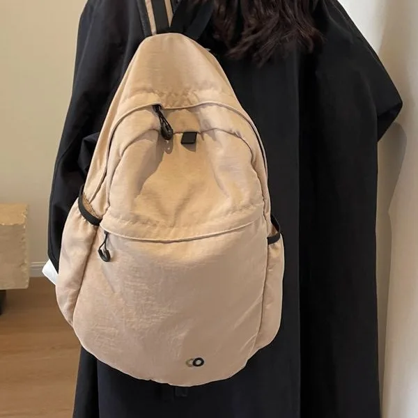 Ins Backpack Korean Version New Backpack Women's Backpack Large Capacity Retro Oxford Cloth Backpack Women for Men