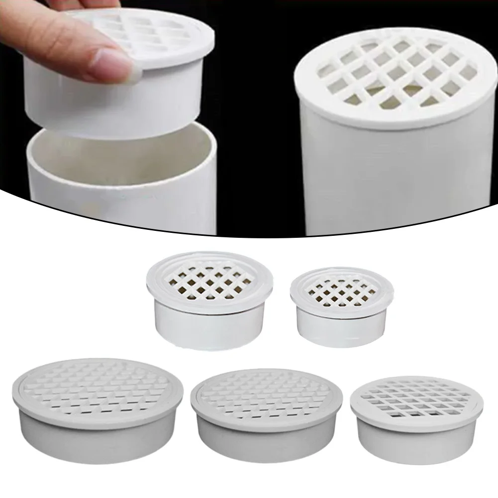 Floor Drain Pipe In PVC Material With Built-in Drain Cover For Balcony Laundry Room And Basement Installations