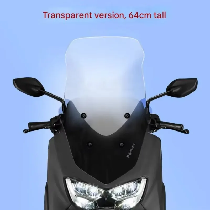 FOR Premium Chest Protection Windshield for Yamaha NMAX155 2020-2024 Full Coverage Front Wind Block Panel Upgrade Imported
