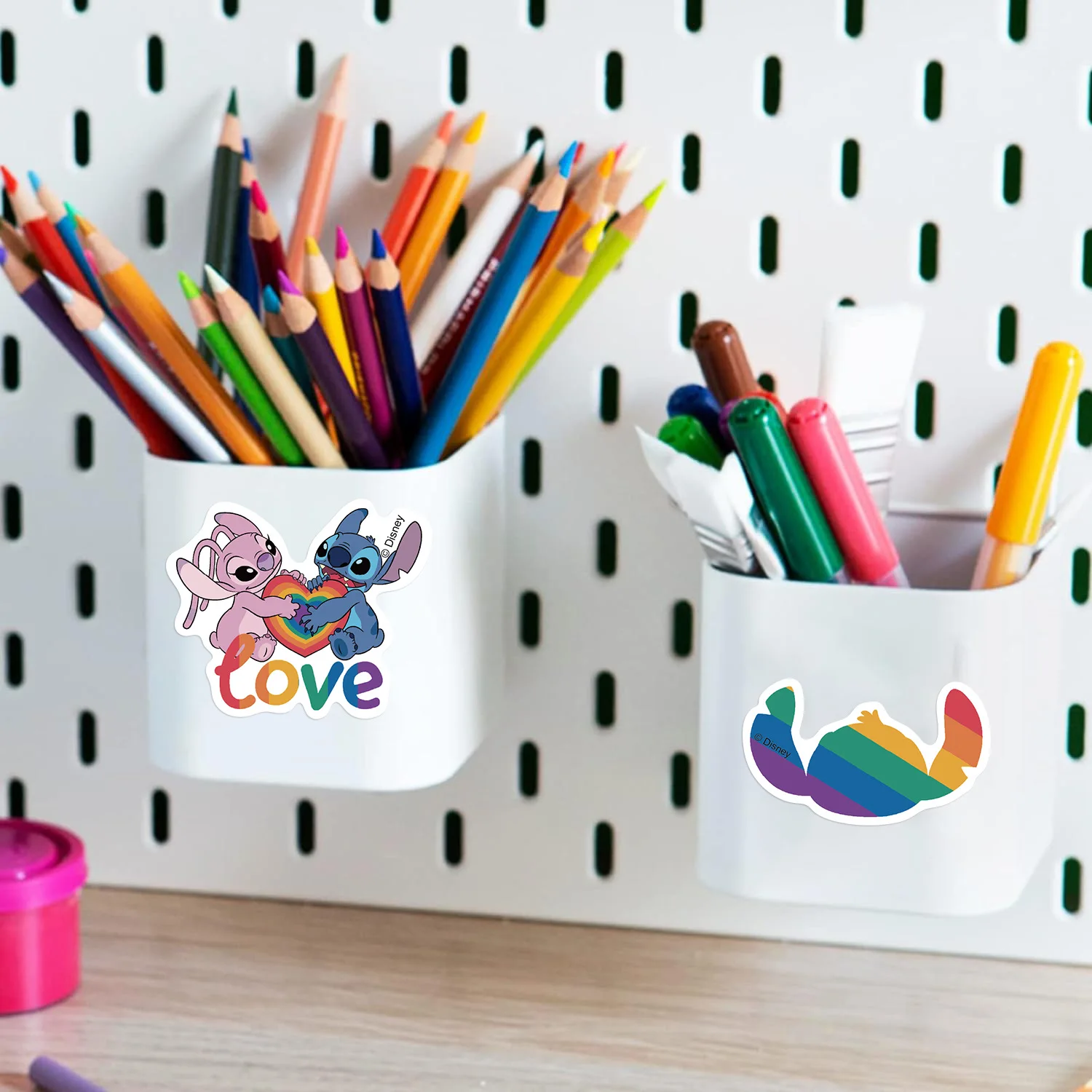 Pacote de 50 adesivos kawaii Stitch – Adorável feliz, piloto e ponto lilo combinado, vinil premium para laptops, kits de artesanato