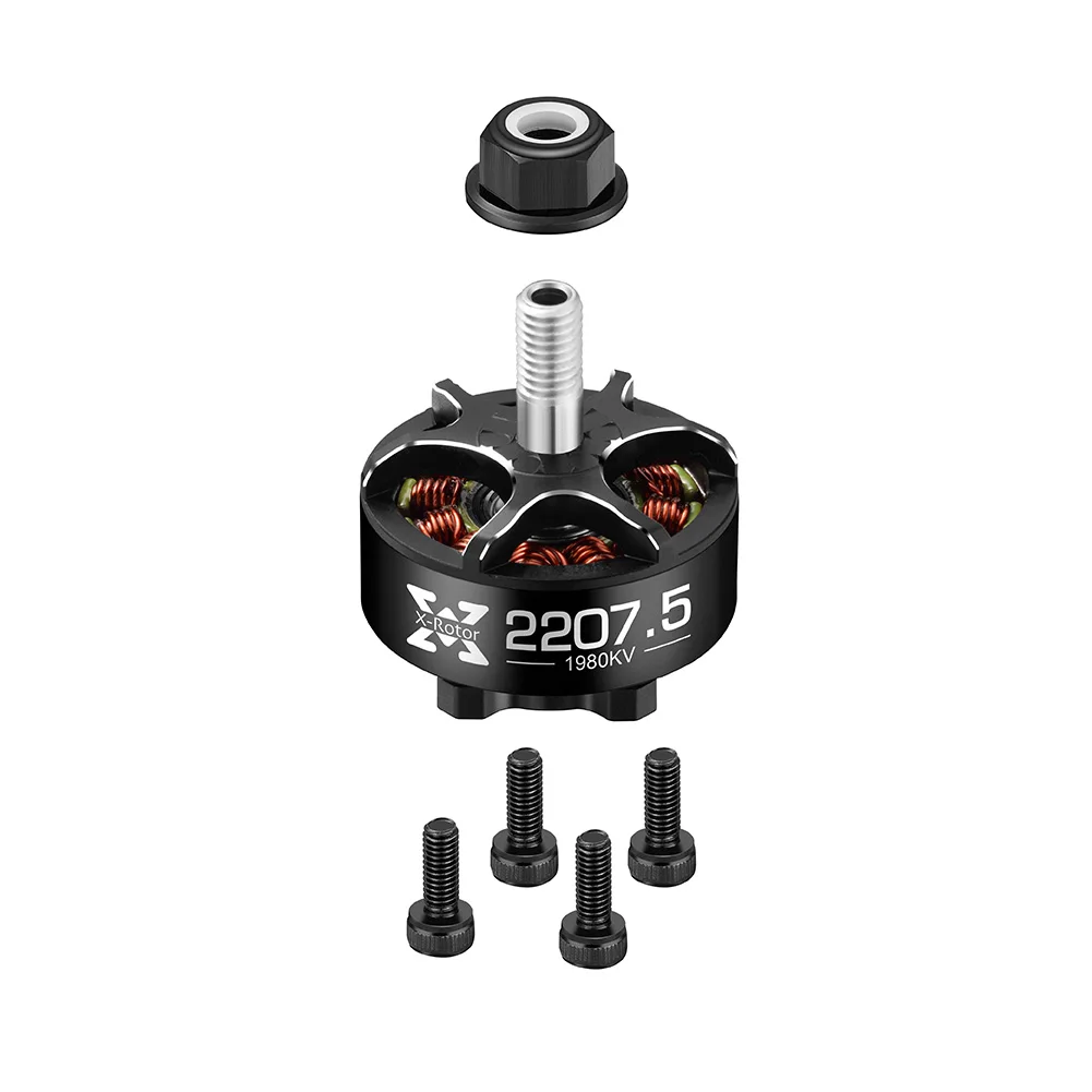 Hobbywing XRotor 2207.5 1780KV 1980KV 4~6S Lipo Brushless Motor 5mm Shaft Suitable 5inch Flower Fly Traversing Drone