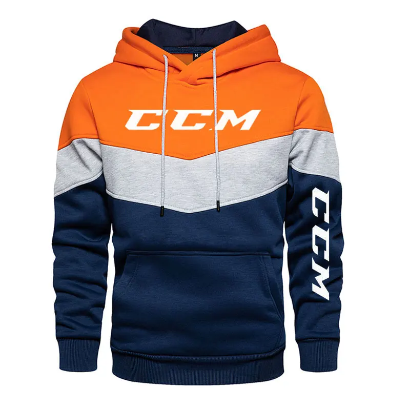 Felpa con cappuccio da uomo CCM, abbigliamento sportivo casual a maniche lunghe, adatto per l\'autunno, l\'inverno e la primavera