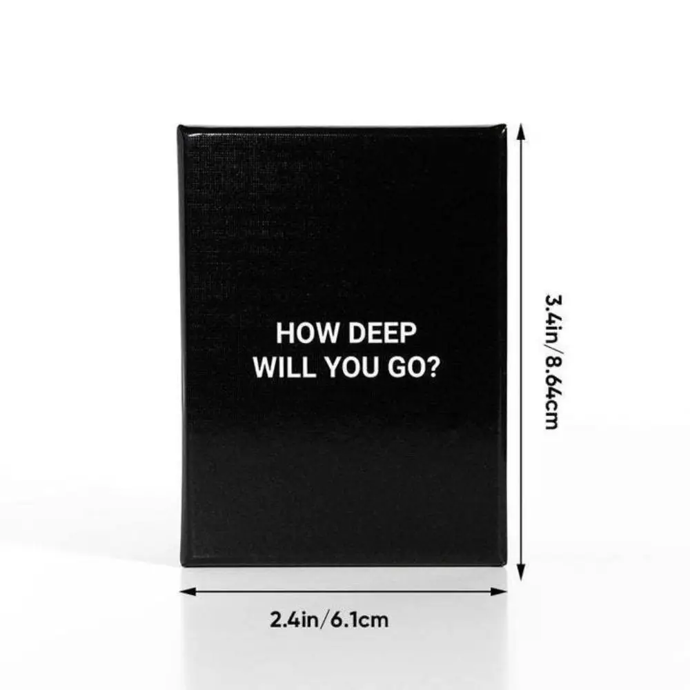 Whow Deep Will You Go Teling 진실 게임 카드, 파티 소셜 대화 게임 카드, 아이스 브레이커, 고백 커플 카드, 3 단계