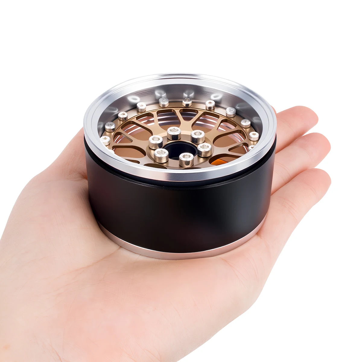 Ruote Beadlock da 2,2" in lega di alluminio da 4 pezzi, adatte universali per auto cingolate 1/10 RC Axial SCX10 II III e Traxxas TRX4