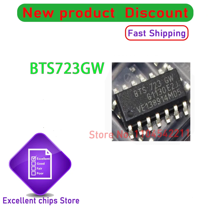 (10-50piece) 100% New BTS723GW BTS723 BTS 723  SOP14 Chipset