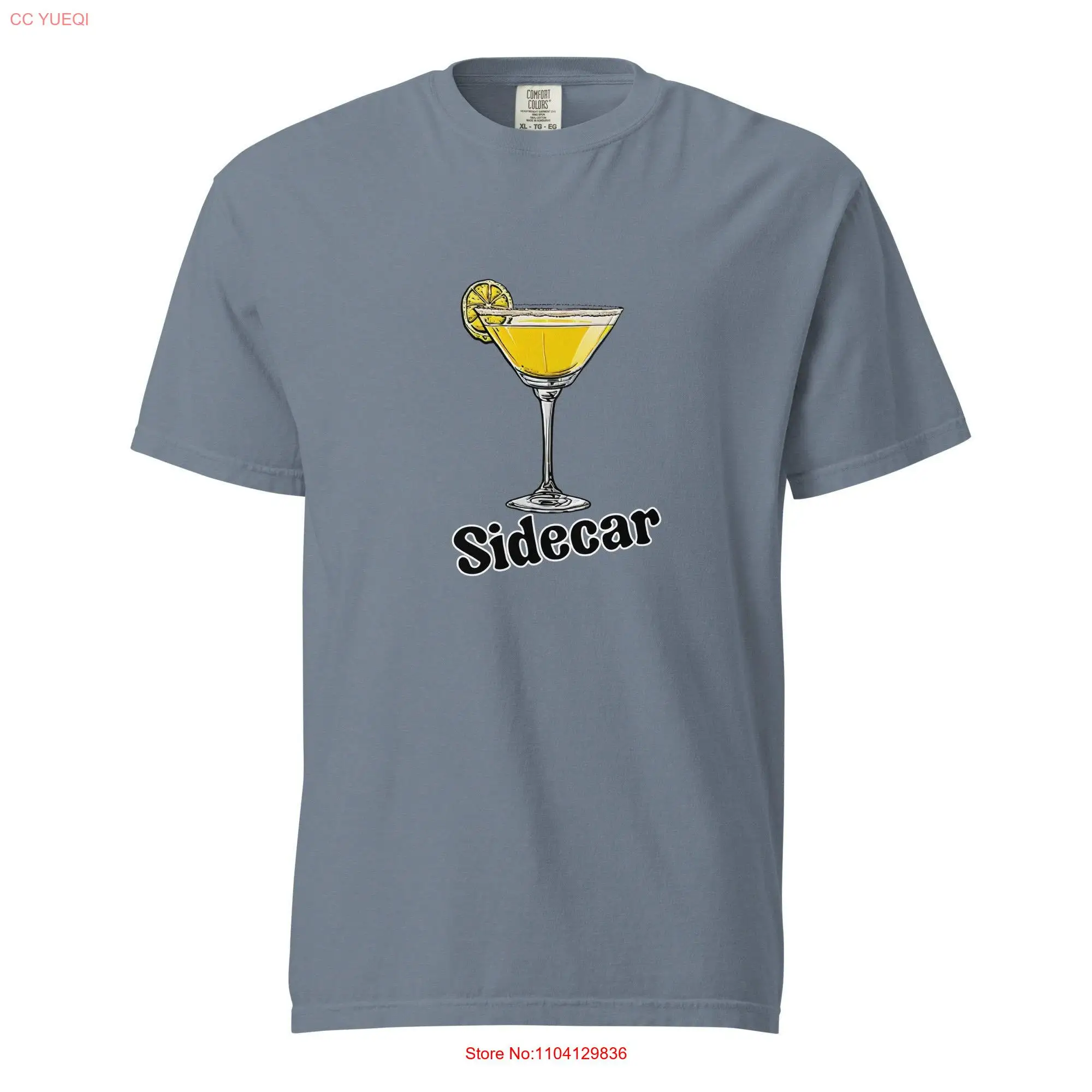 

Коктейли футболка Sidecar напитки тяжелые длинные или Короткие рукава