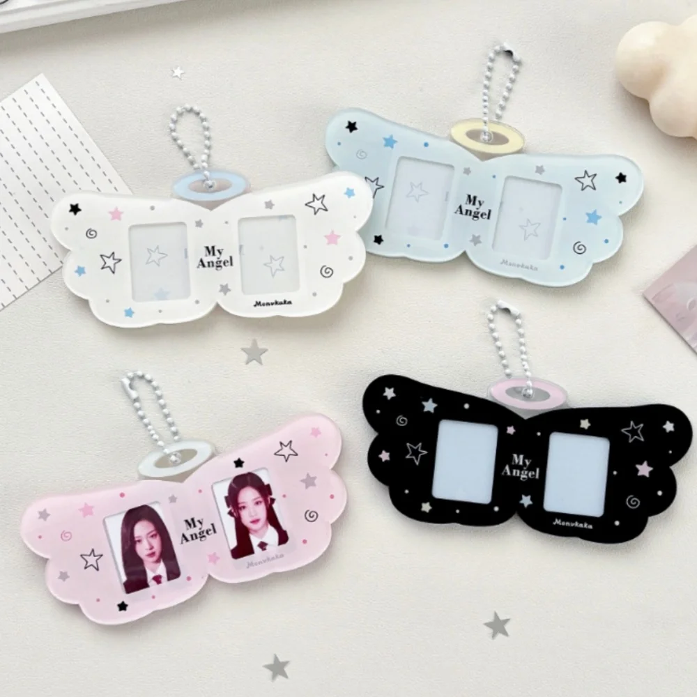 Angel Wings Frames Crystal-Clear Photo Booth Album Acrylic Card Holder Decorative Photo Holder For Card Organization Wedding
