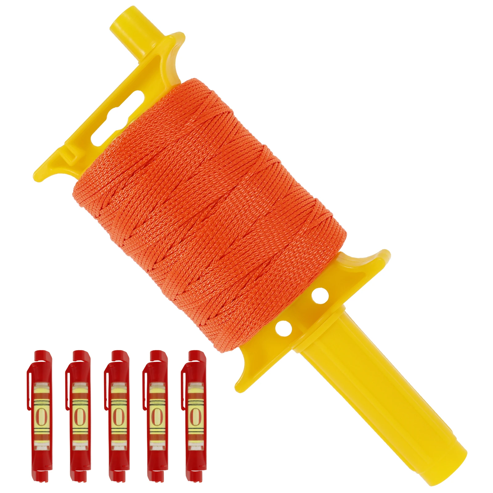 

Универсальный комплект линий уровня струны. Нейлоновая строительная строка с 5-встроенным уровнем и ручкой для прецизионных работ в саду своими руками.