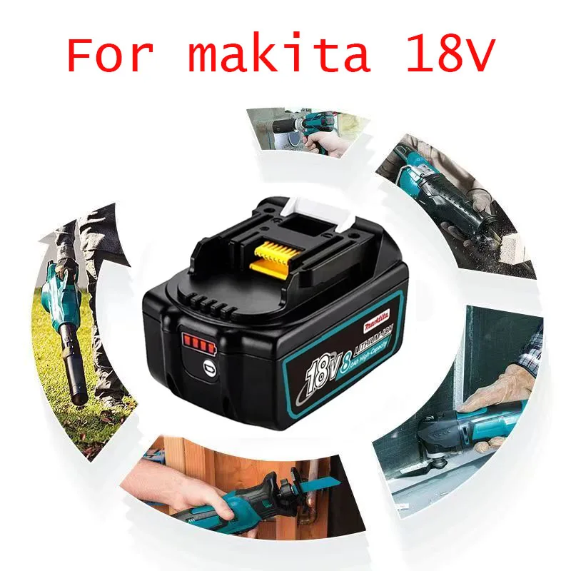 

for Makita 18V Battery 9A Rechargeable Battery 18650 Lithium-ion Cell Suitable For Makita Power Tool BL1860 BL1830 BL1850 LXT400