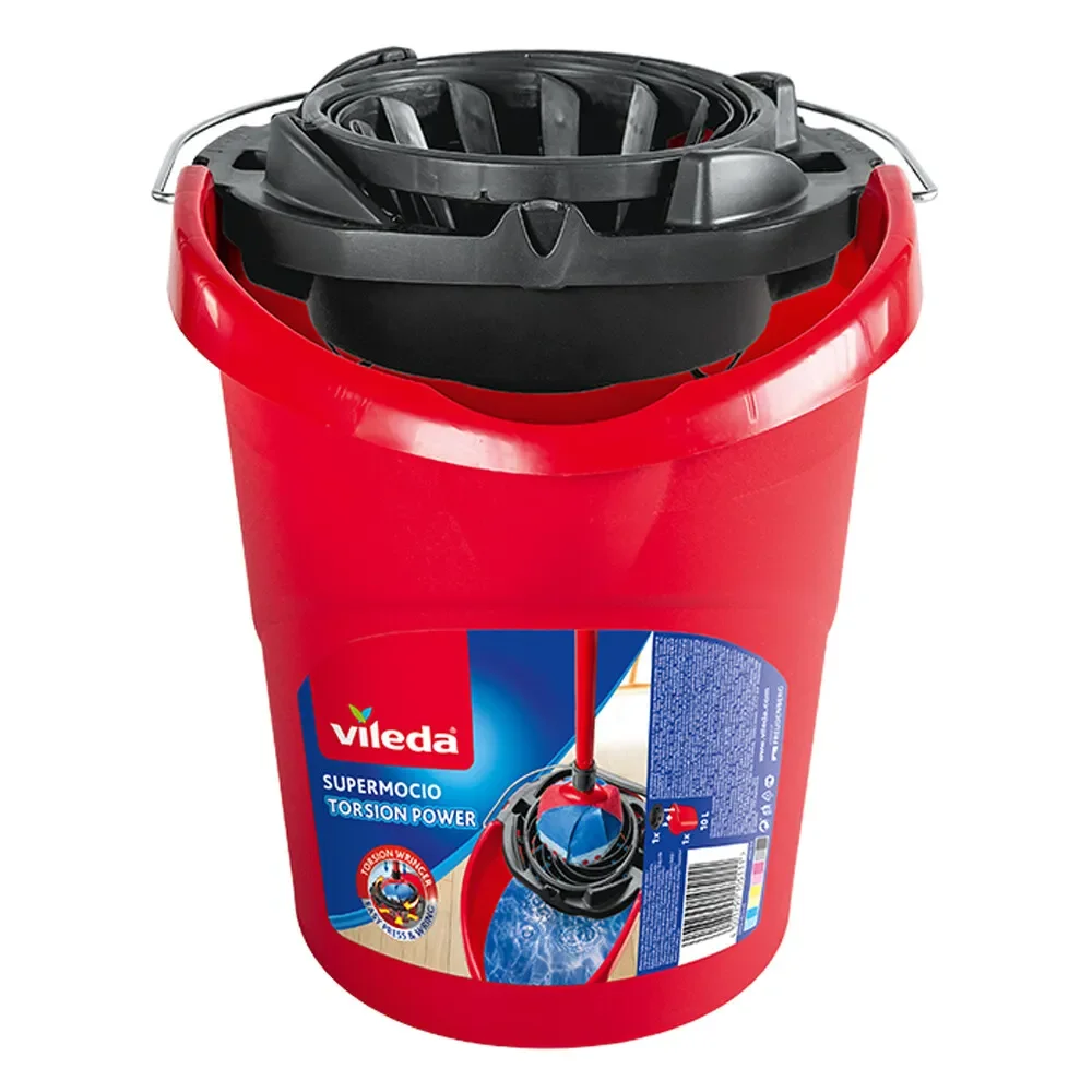 Vileda cube Torsion Power mop bucket with super easy drainer