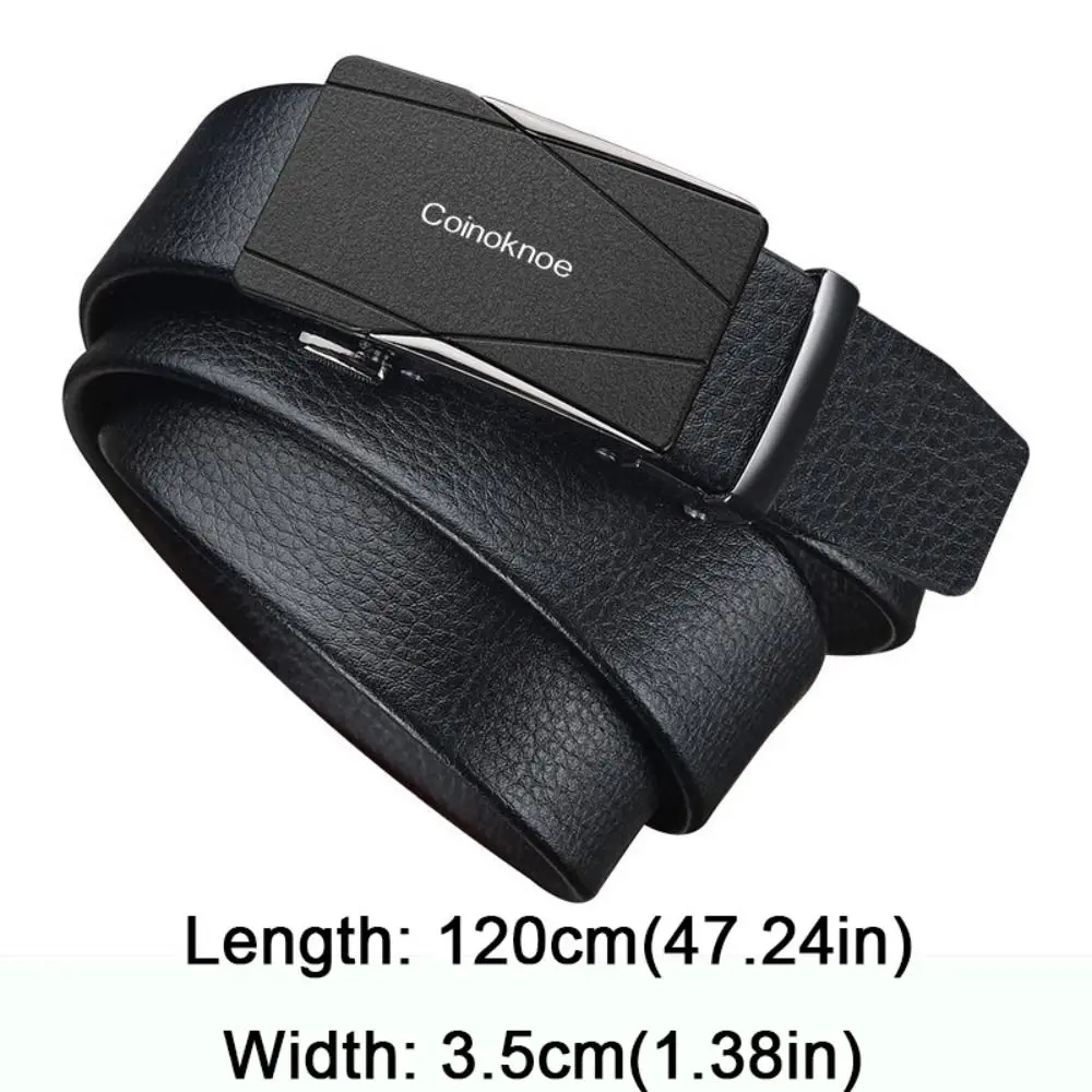 เข็มขัดหนังดีไซน์เหมาะสำหรับธุรกิจแฟชั่นหรูหราเข็มขัดเข็มขัดหัวเข็มขัดอัตโนมัติสำหรับผู้ชายแบรนด์ทันสมัย