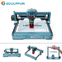 SCULPFUN C1 Mini Laser Engraver Portable 3W Laser Engraving Machine 150*130mm Engraving Area Laser Printer For Wood Glass PK DJ6