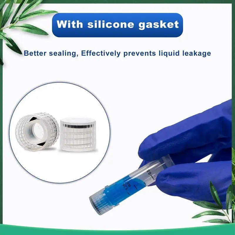 (NEW) Cryovials Sterile Tubes 2Ml Lab Vials With Caps Cryovial For Low Temperature Storage, Case Of 100 Durable Easy To Use